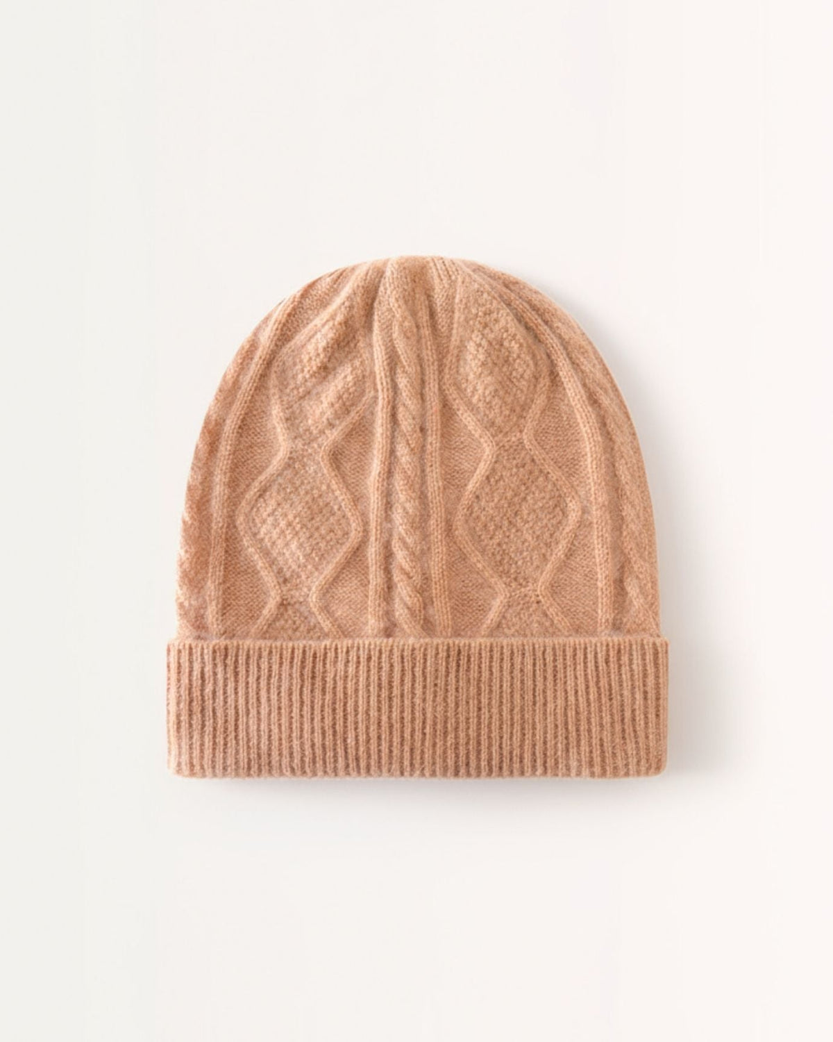 Thickened Heavyweight Chunky Knit Pure Cashmere Hat – view 11
