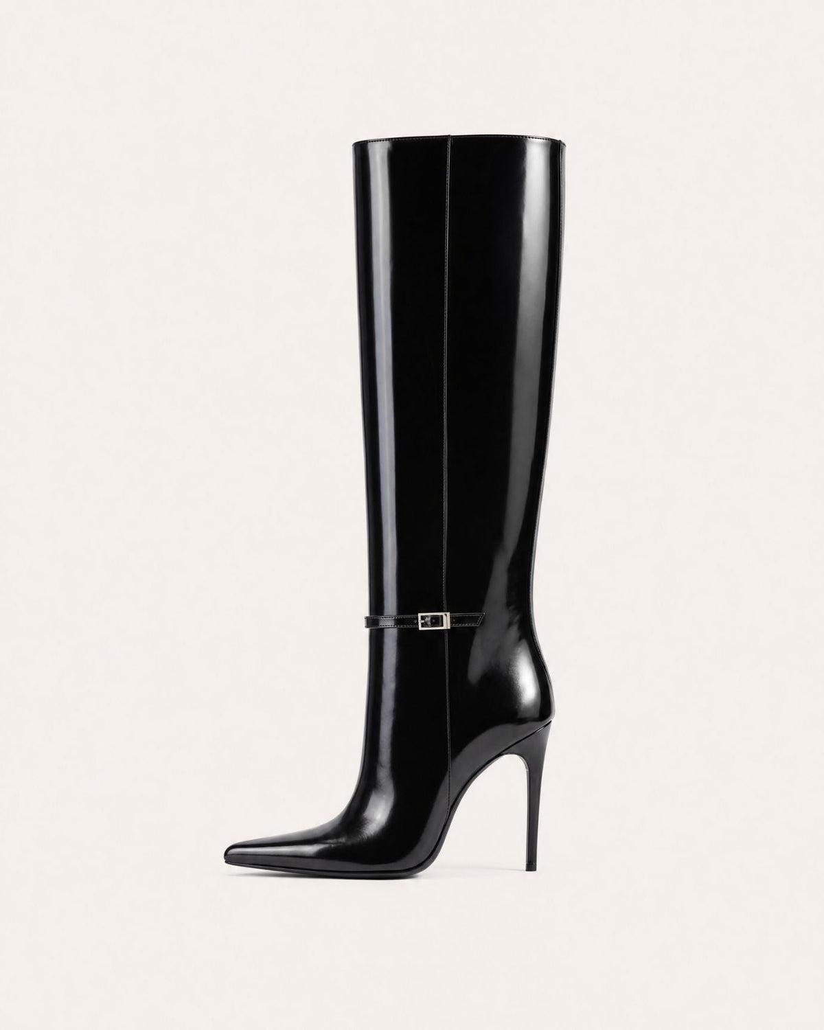 Divina Patent Finish Straight Shaft Boots with 10cm Heel – view 6