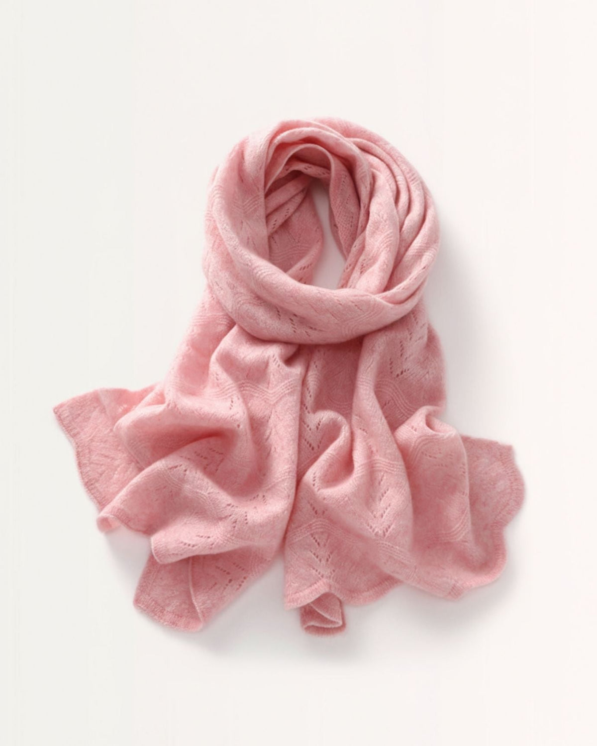 Breathable Lightweight Knitted Pure Cashmere Scarf – view 5