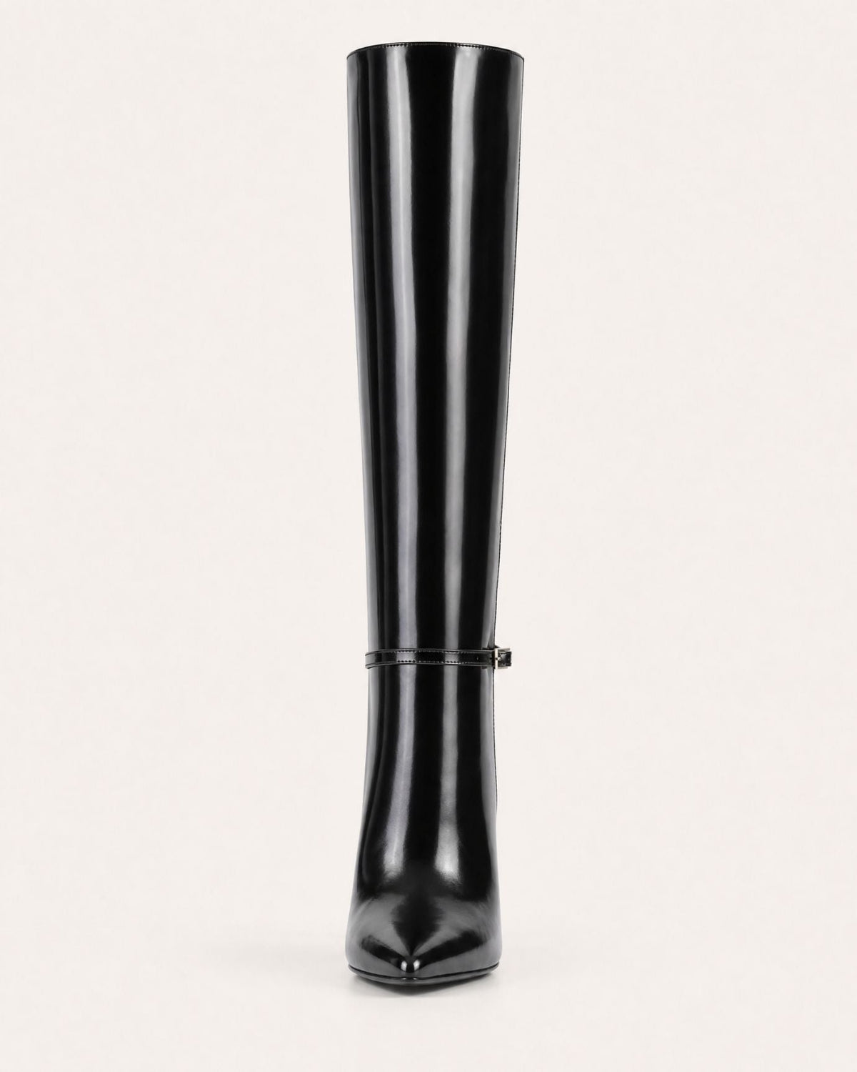 Divina Patent Finish Straight Shaft Boots with 10cm Heel – view 9