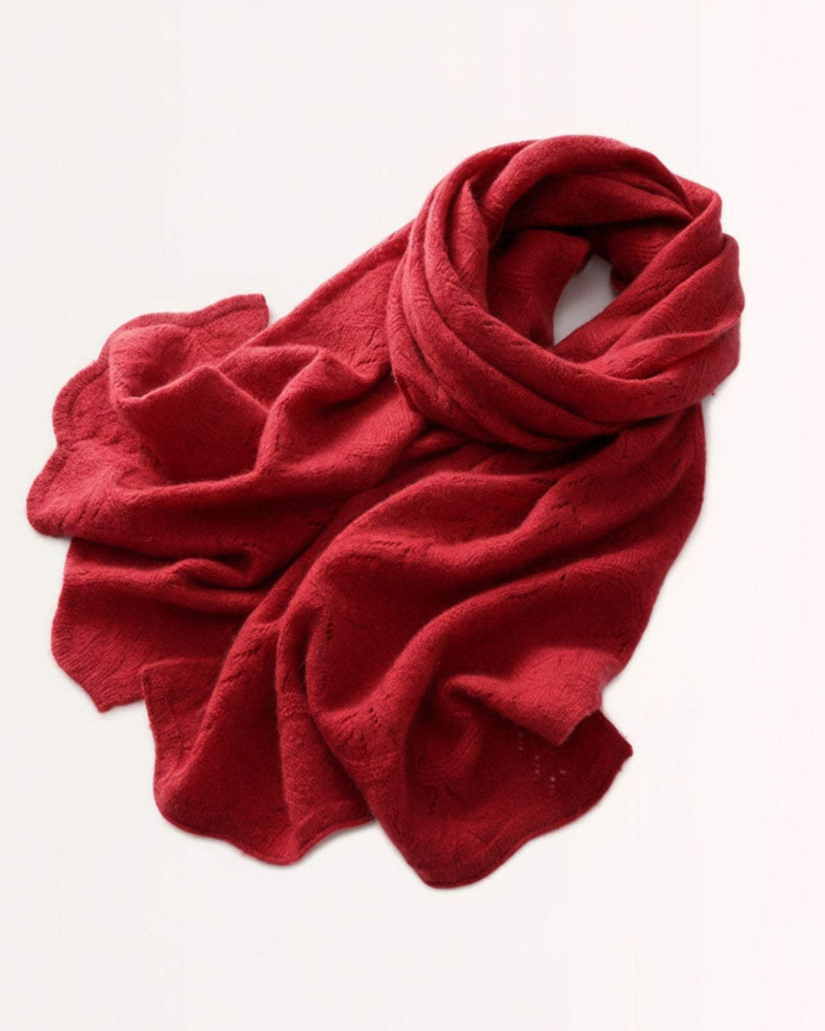 Breathable Lightweight Knitted Pure Cashmere Scarf – view 7