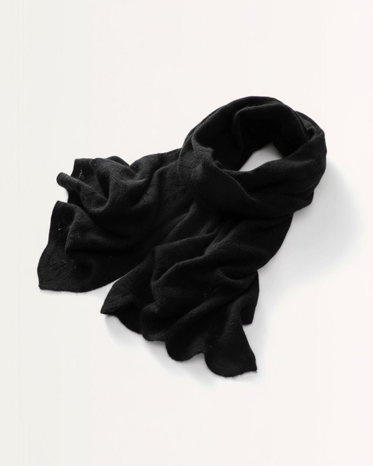 Breathable Lightweight Knitted Pure Cashmere Scarf – view 9