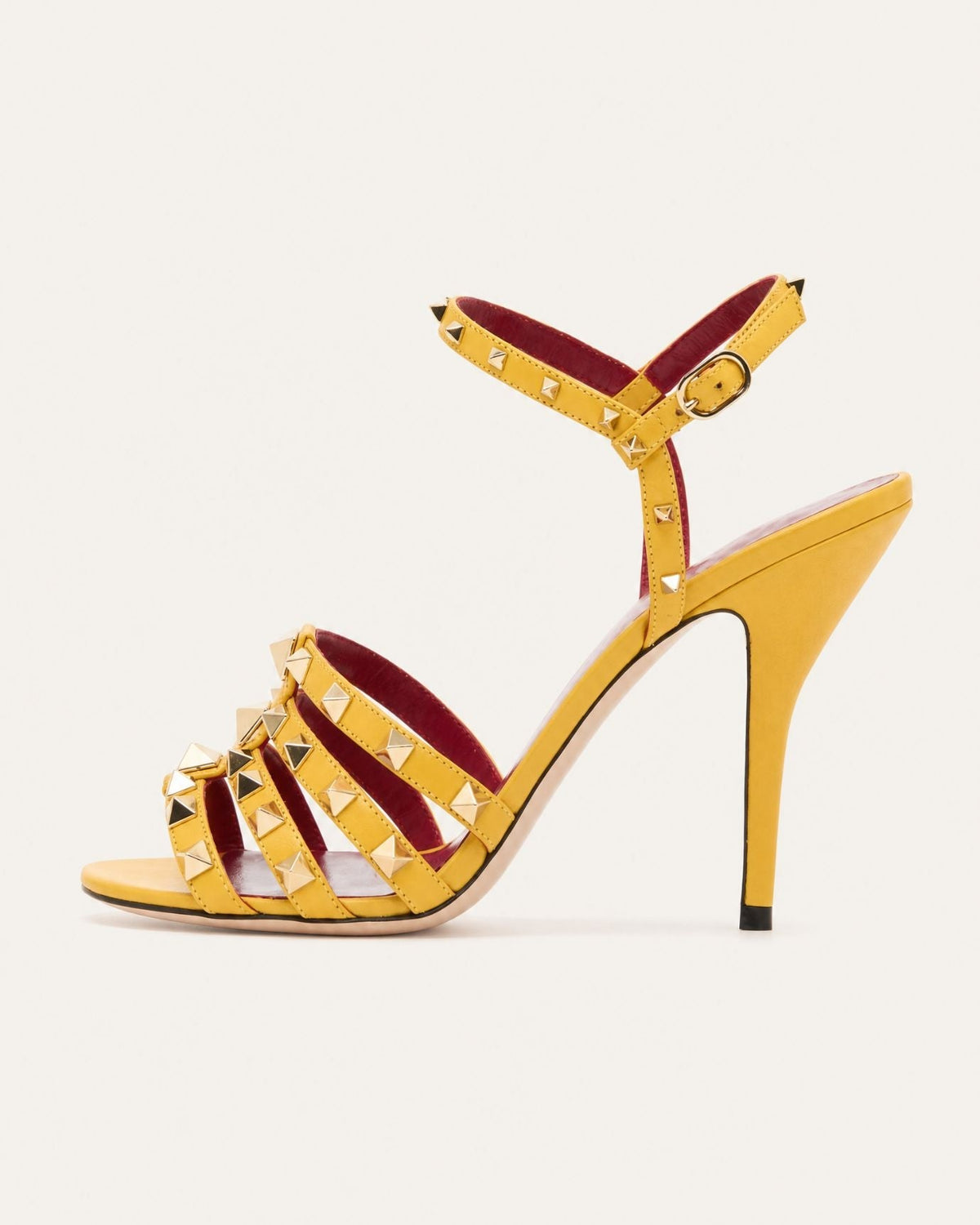 Rinna Roman-Inspired Studded Open Toe Ankle Strap Heels – view 5