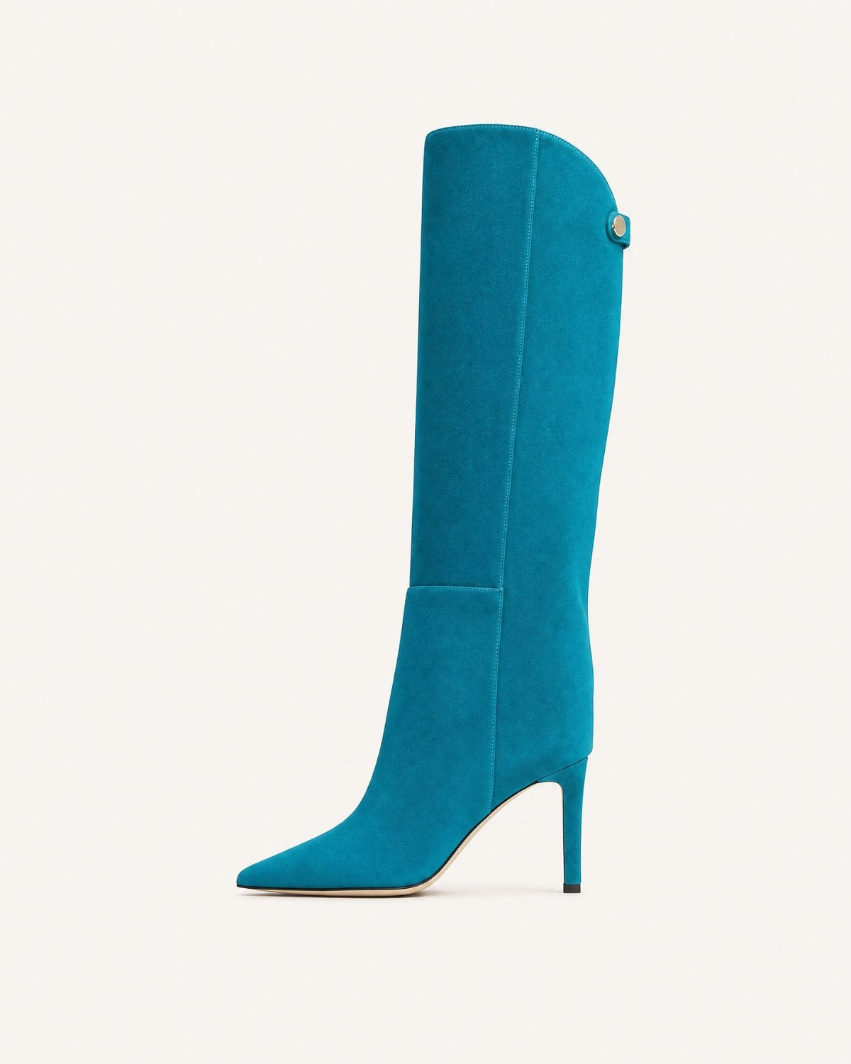 Pointed Toe Straight Shaft High Heel Boots with Leather Lining – view 21