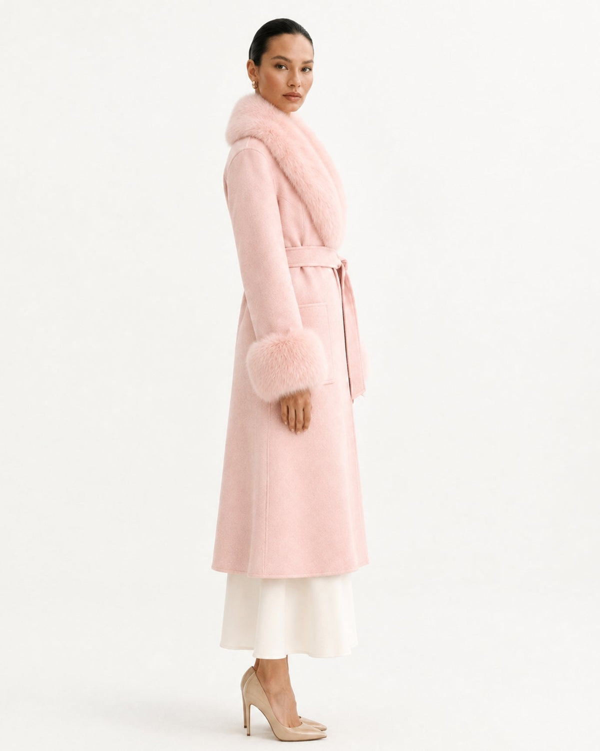 Kimberly Slim Fit Double-Faced Cashmere Coat – view 3