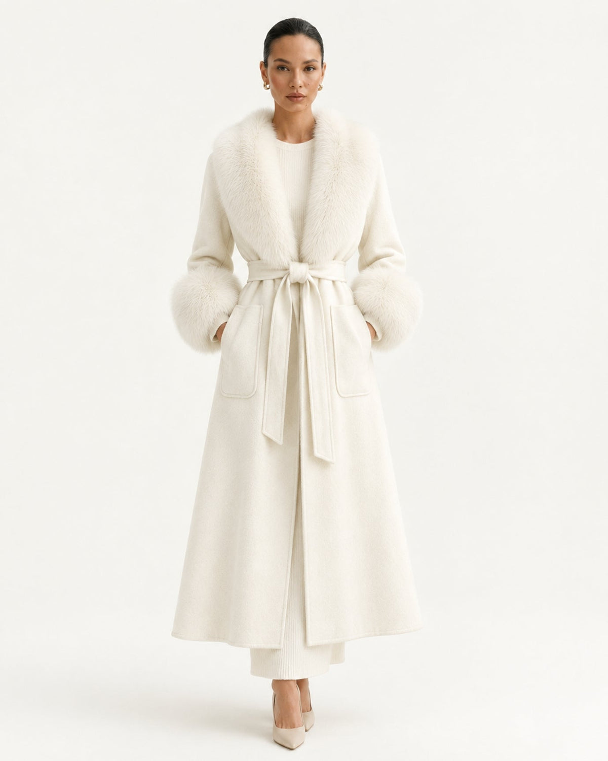 Kimberly Slim Fit Double-Faced Cashmere Coat – view 7
