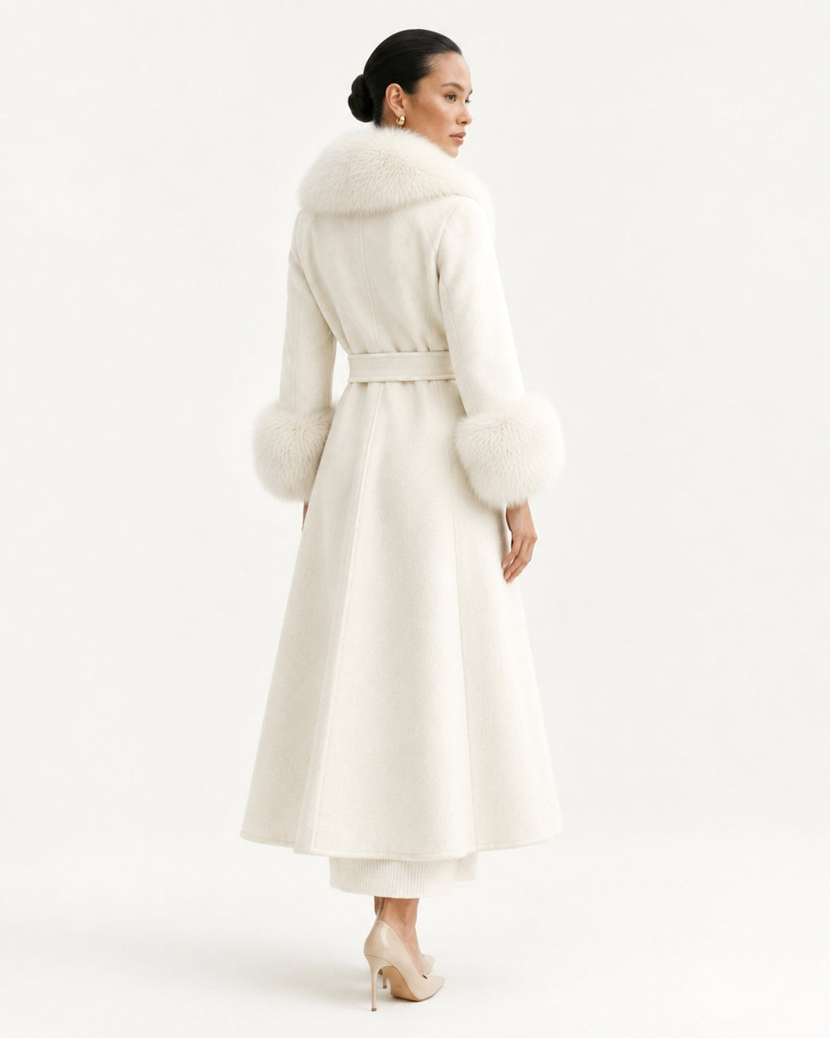 Kimberly Slim Fit Double-Faced Cashmere Coat – view 9