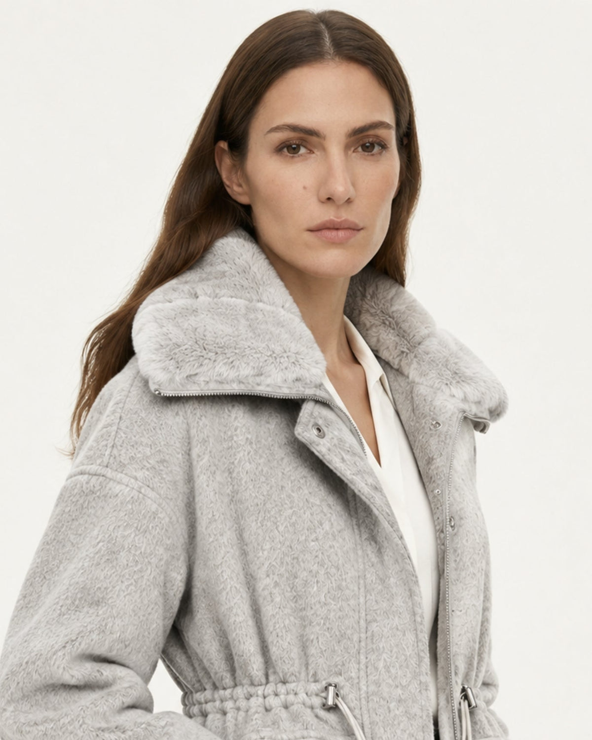 Lined Relaxed Parka Jacket with Long Sleeves – view 8