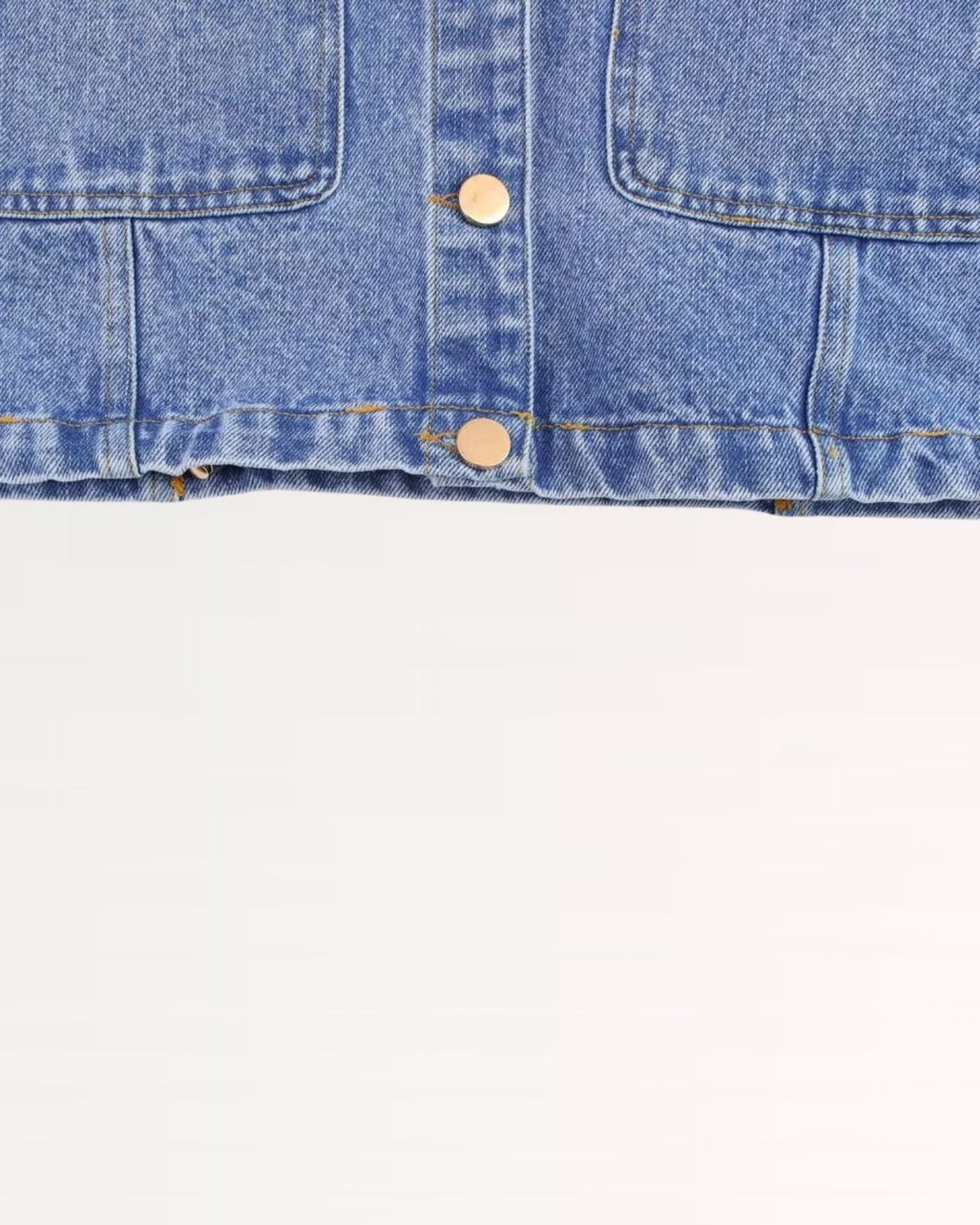 New York Tailored Denim Shirt with Chest Pockets – Blue – view 6