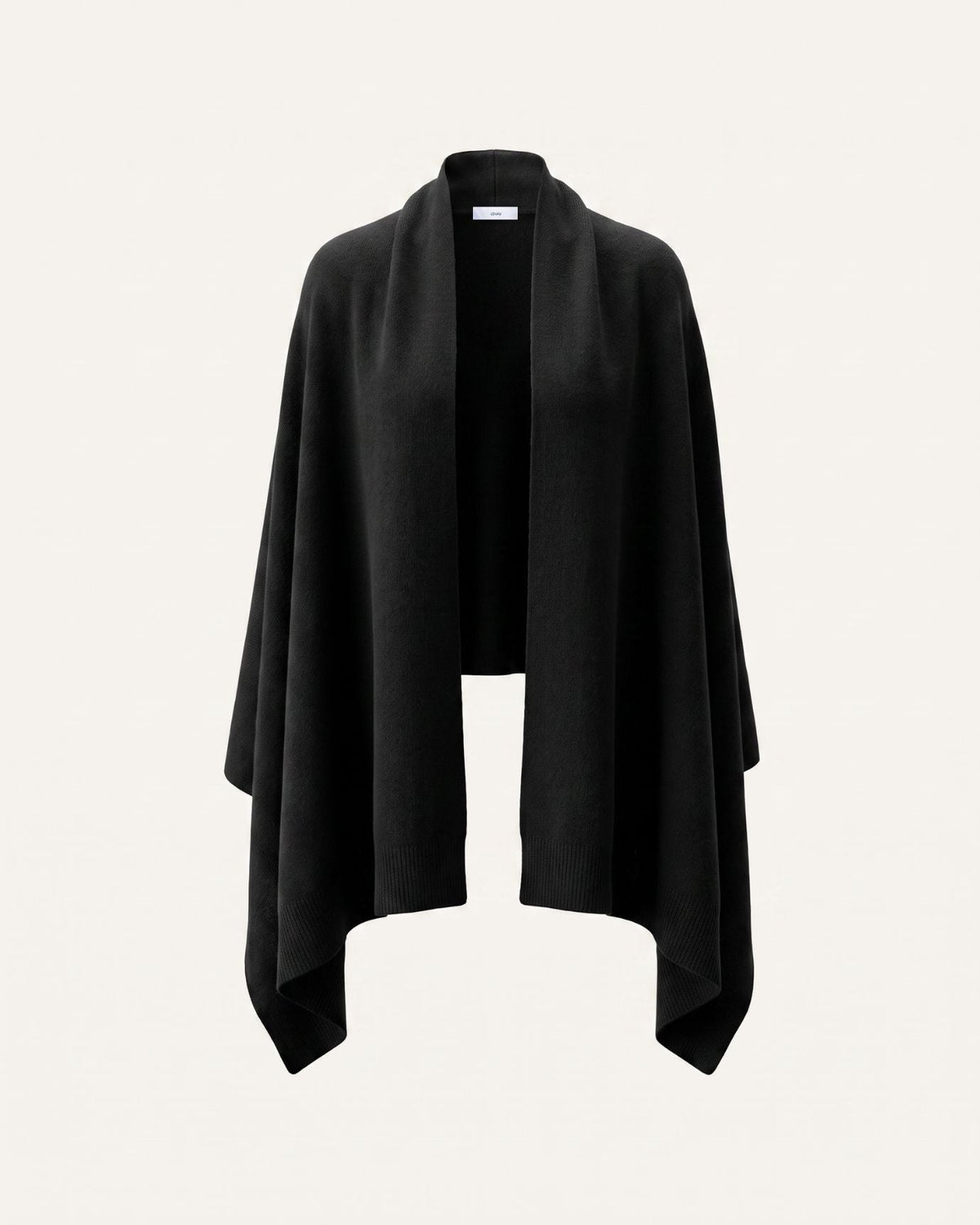 Lightweight Pure Cashmere Shawl Wrap with Geometric Edges