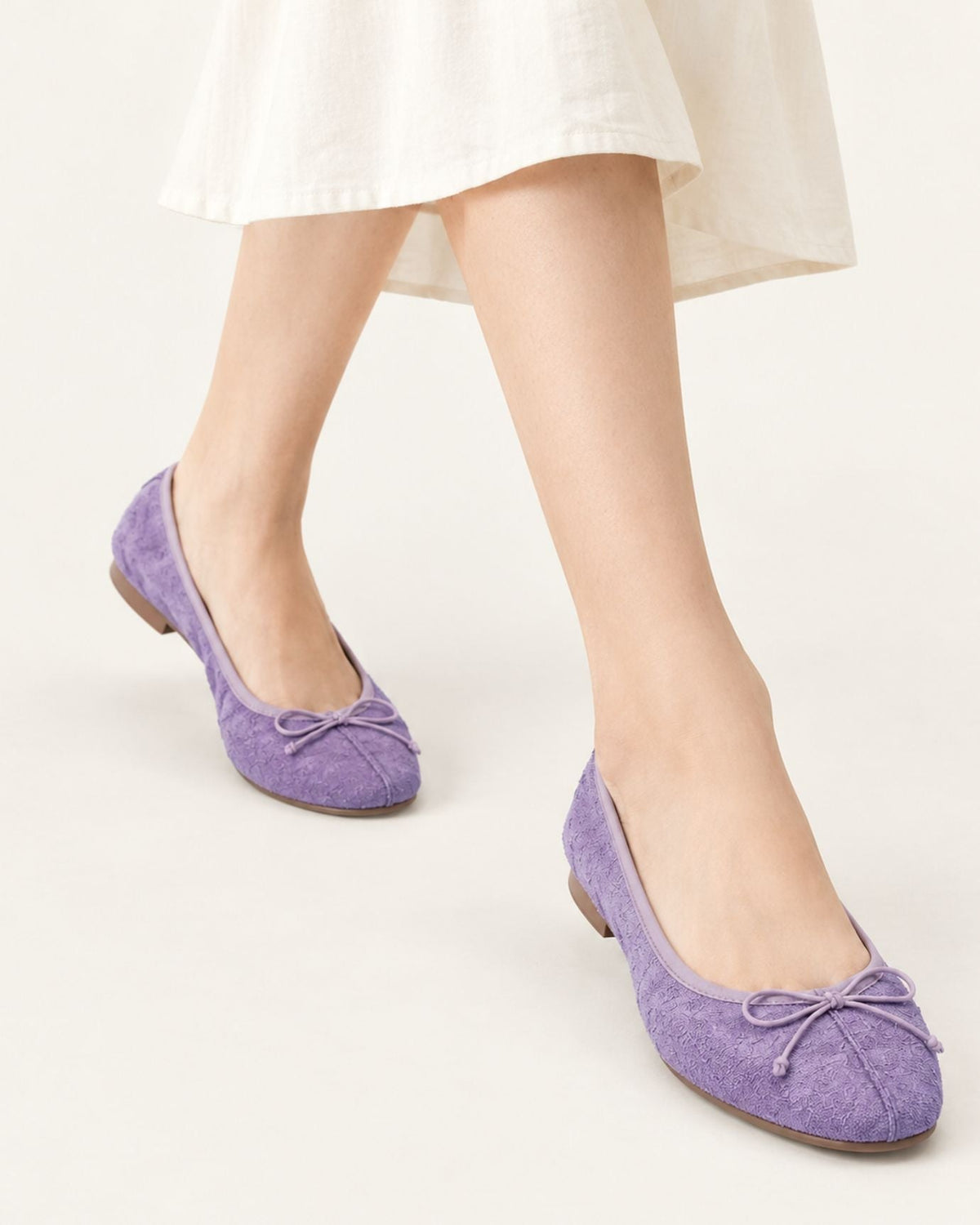 Vintage-Style Round Toe Slip-On Reversed Suede Shoes – view 2