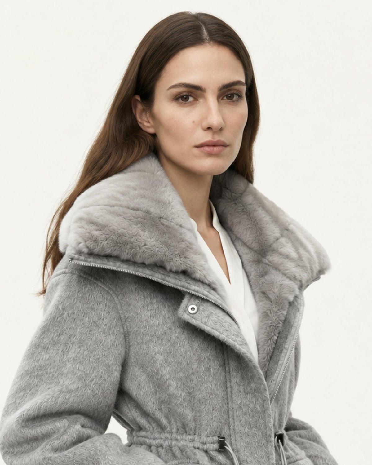 Lined Relaxed Parka Jacket with Long Sleeves – view 4