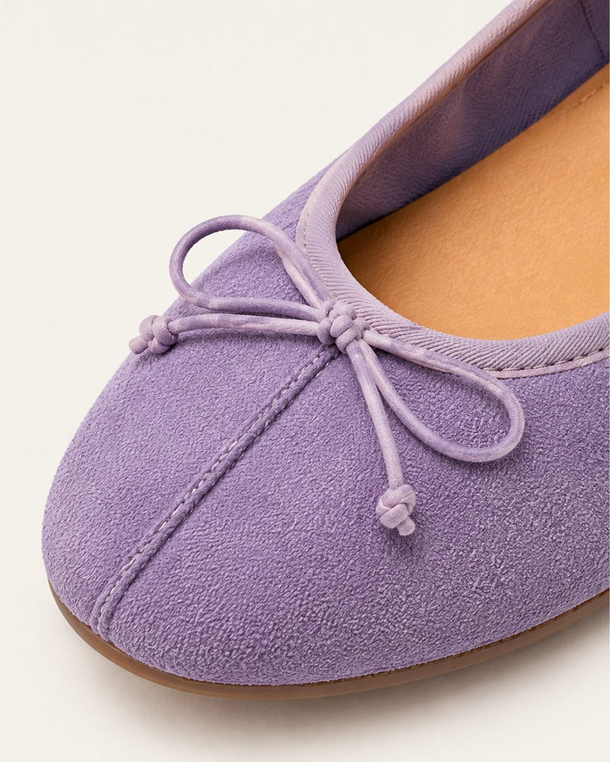 Vintage-Style Round Toe Slip-On Reversed Suede Shoes – view 3