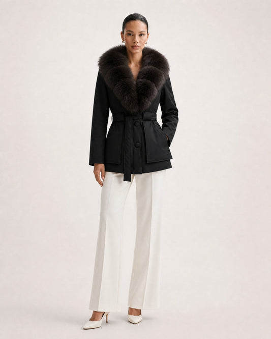 Loose Fit Belted Down Jacket – view 2
