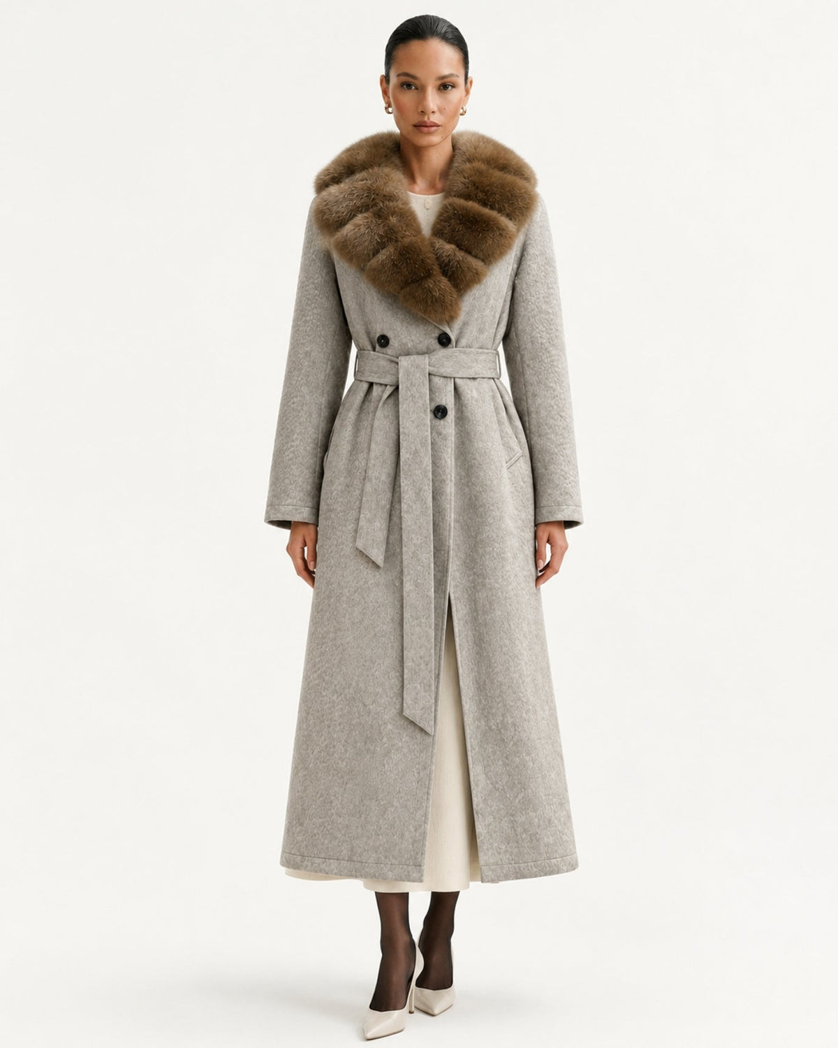 Relaxed Heavyweight Extra-Long Down Coat – view 6
