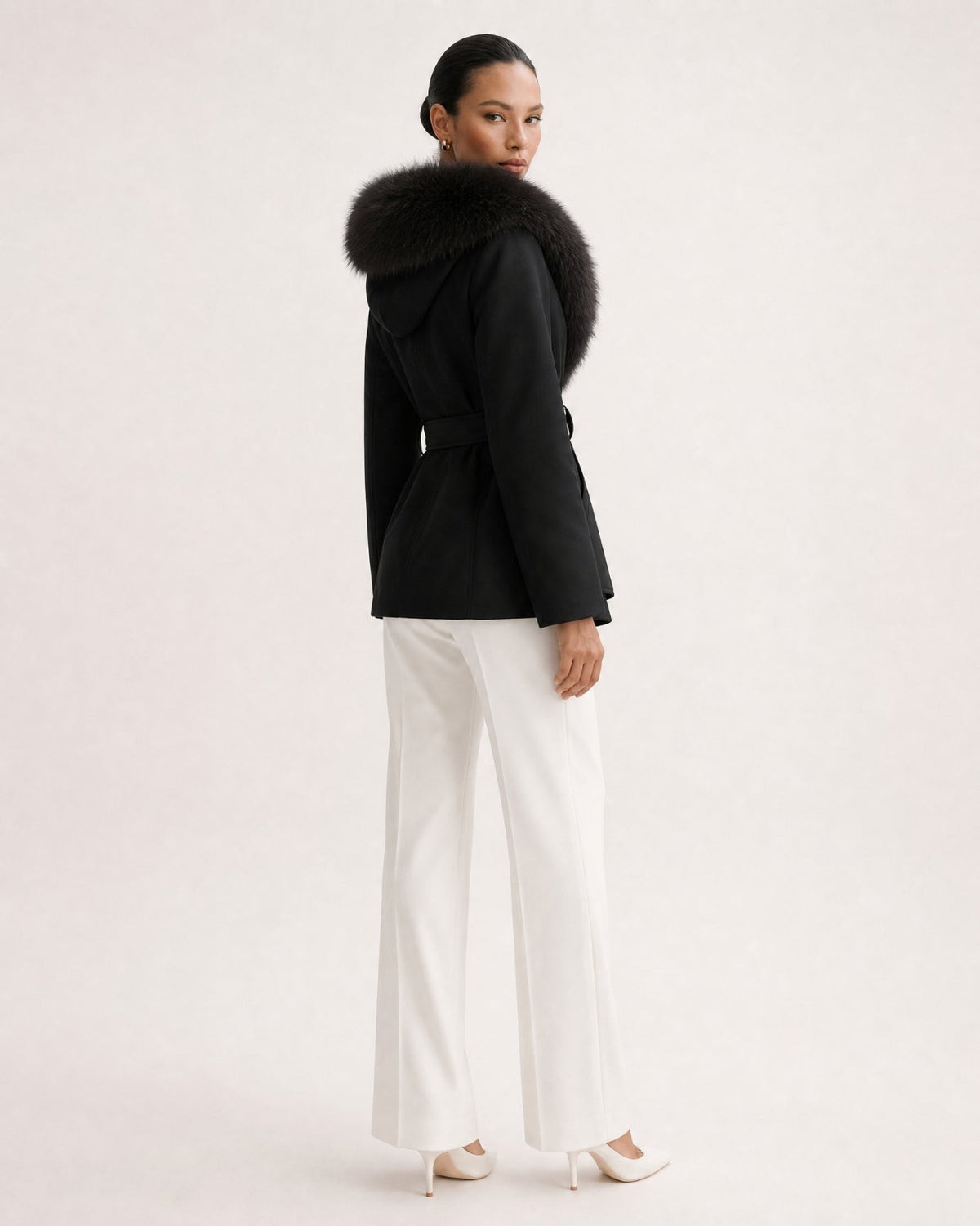 Loose Fit Belted Down Jacket – view 3