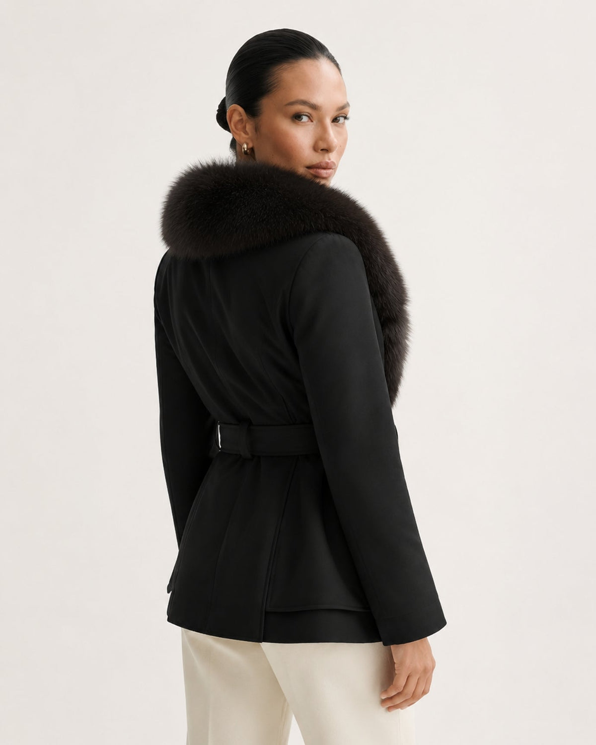 Loose Fit Belted Down Jacket – view 4