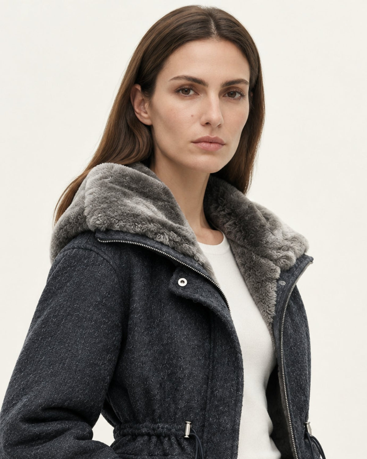 Lined Relaxed Parka Jacket with Long Sleeves – view 15