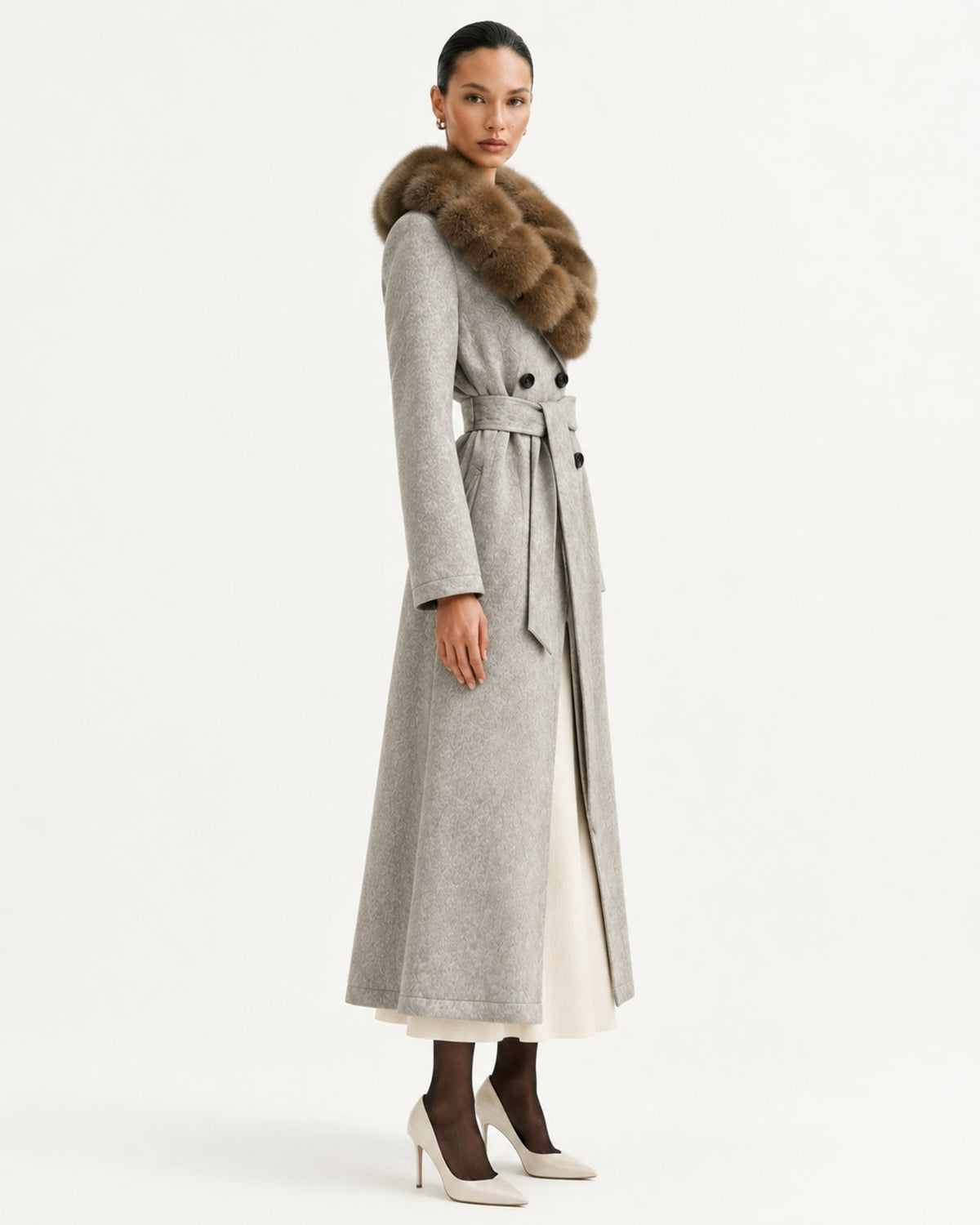 Relaxed Heavyweight Extra-Long Down Coat – view 7