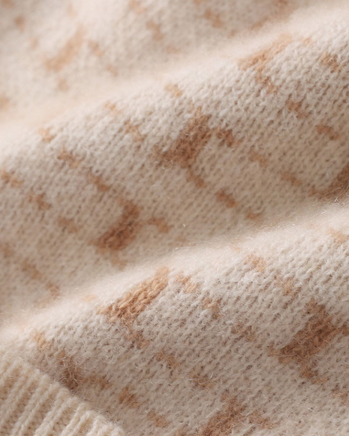 Classic Plaid Pattern Thick Pure Cashmere Hat – view 6