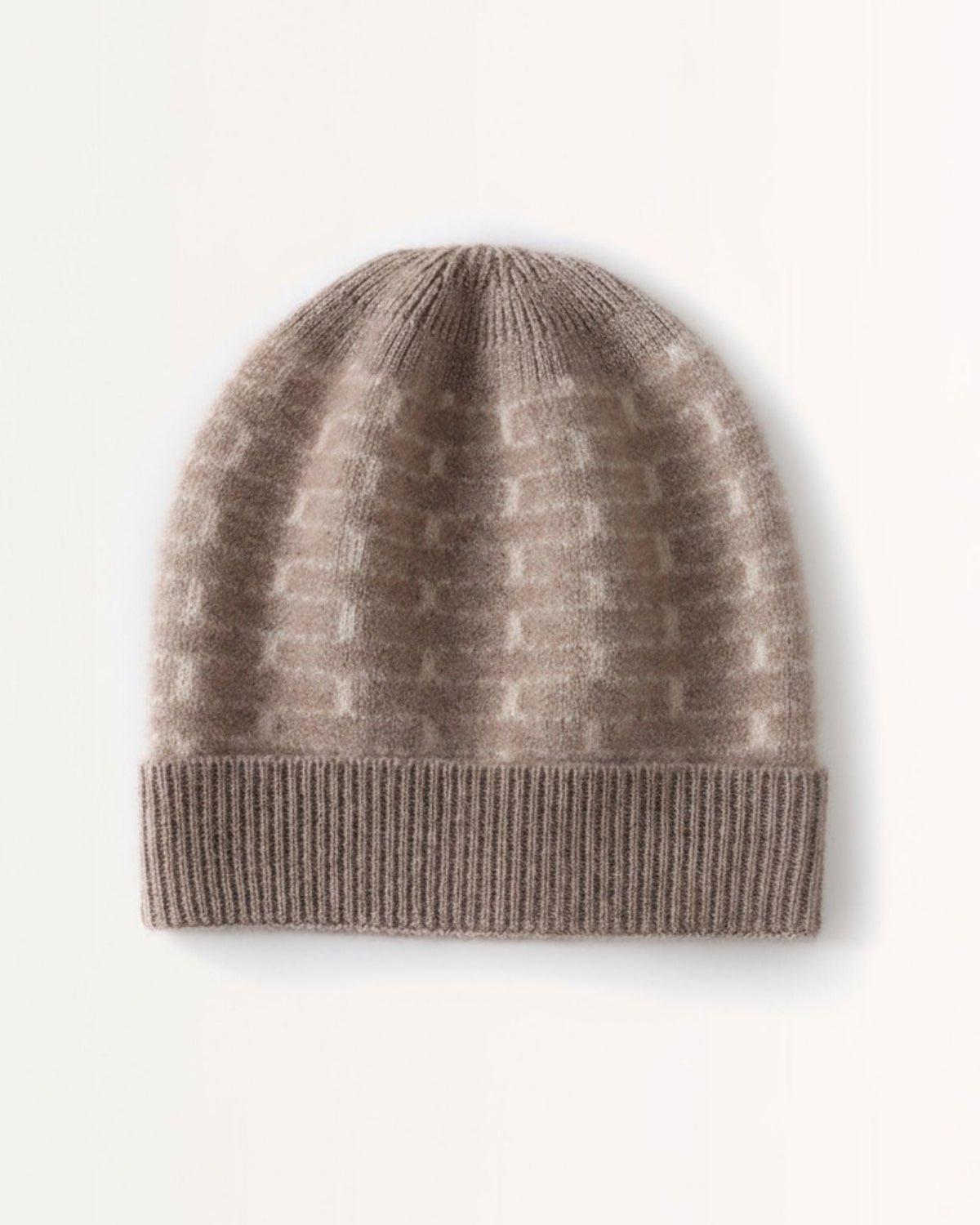 Classic Plaid Pattern Thick Pure Cashmere Hat – view 7