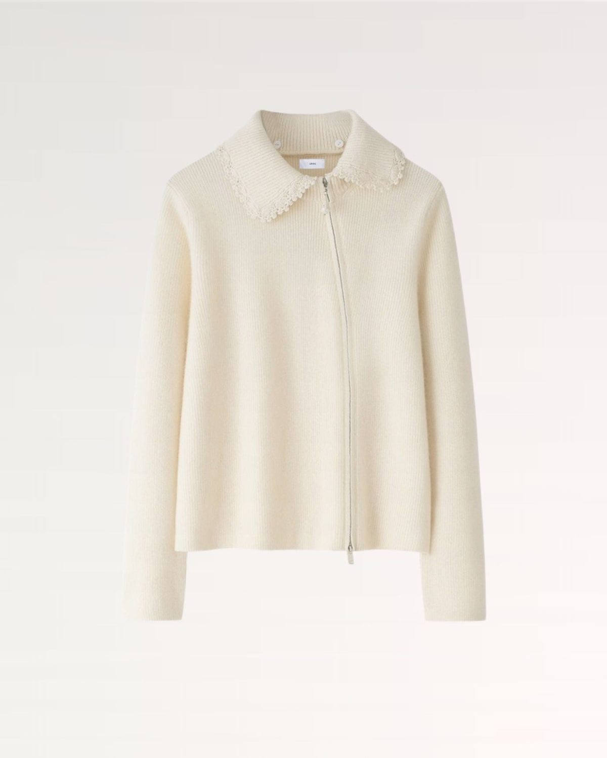 Pure Cashmere Knitted Jacket with Baroque Pearl Embellishment – view 5
