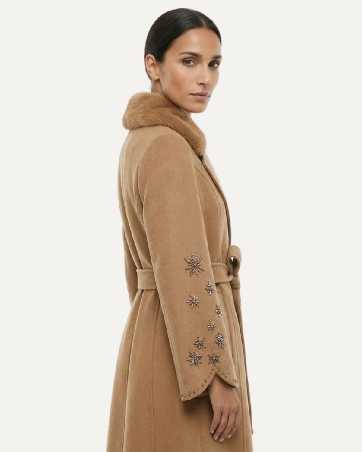 Divina Cashmere and Wool Coat – view 4