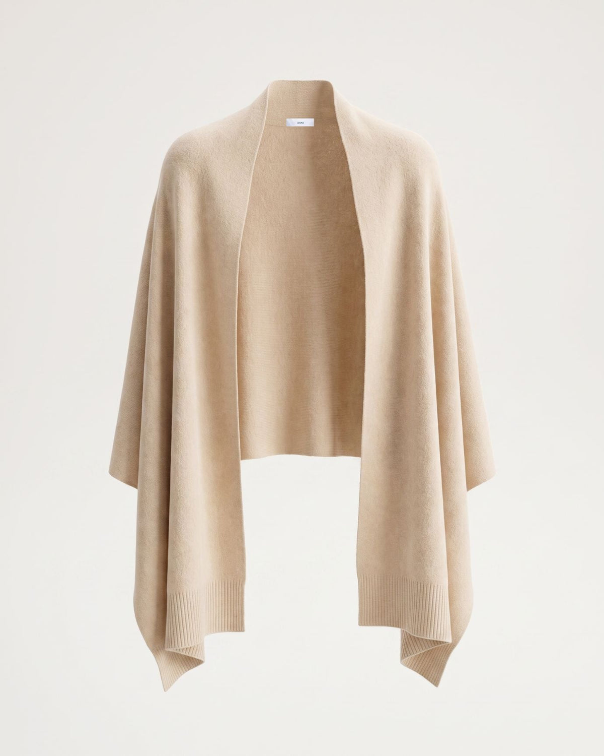 Lightweight Pure Cashmere Shawl Wrap with Geometric Edges – view 9