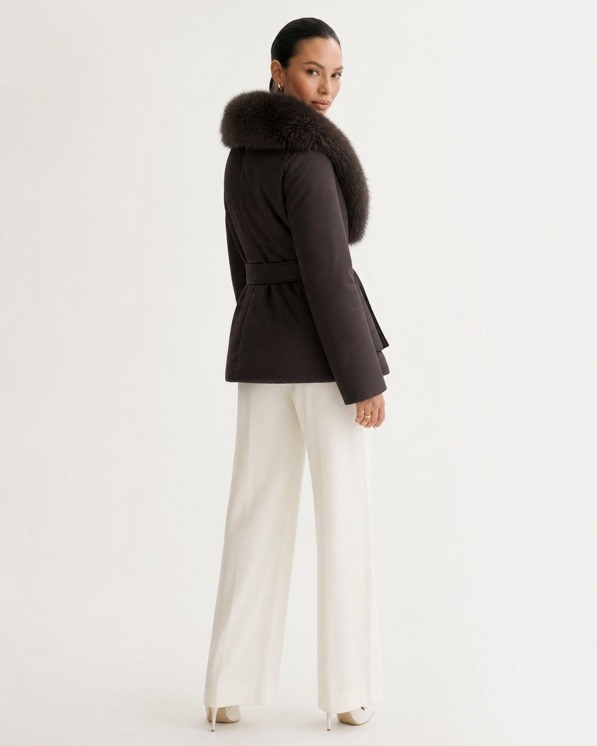 Loose Fit Belted Down Jacket – view 7