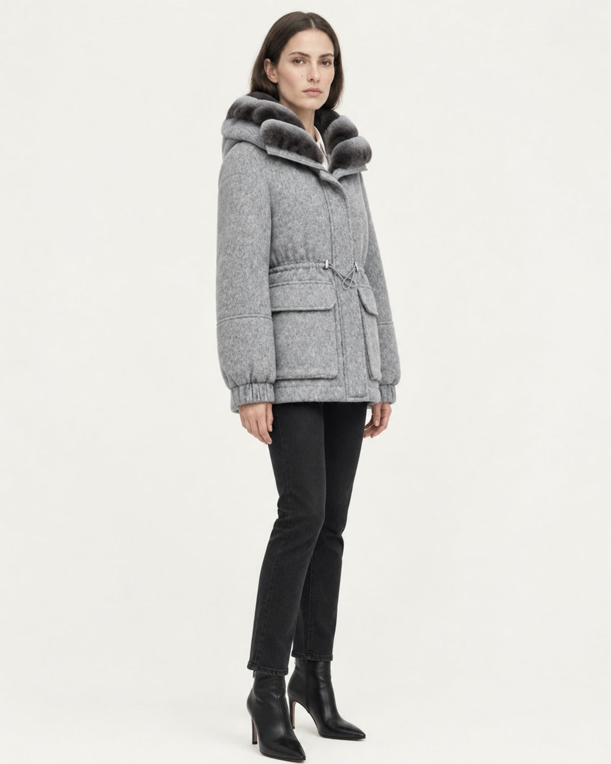 Lined Relaxed Parka Jacket with Long Sleeves – view 11