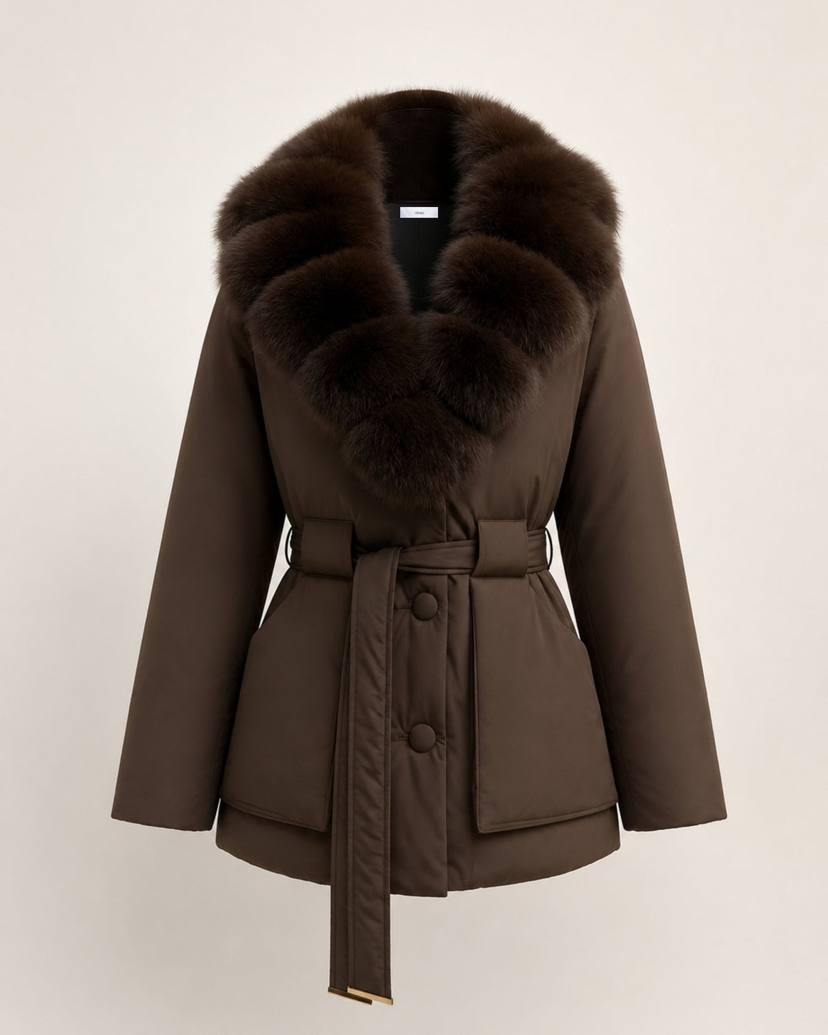 Loose Fit Belted Down Jacket – view 9
