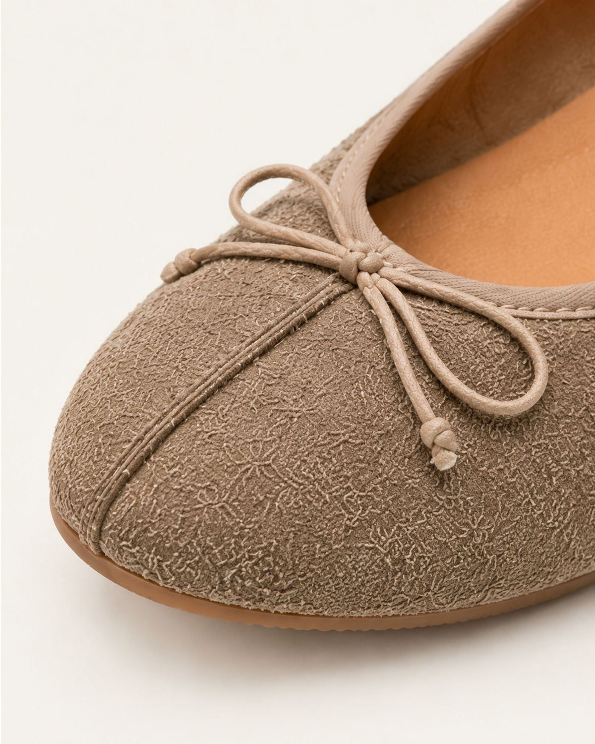 Vintage-Style Round Toe Slip-On Reversed Suede Shoes – view 9