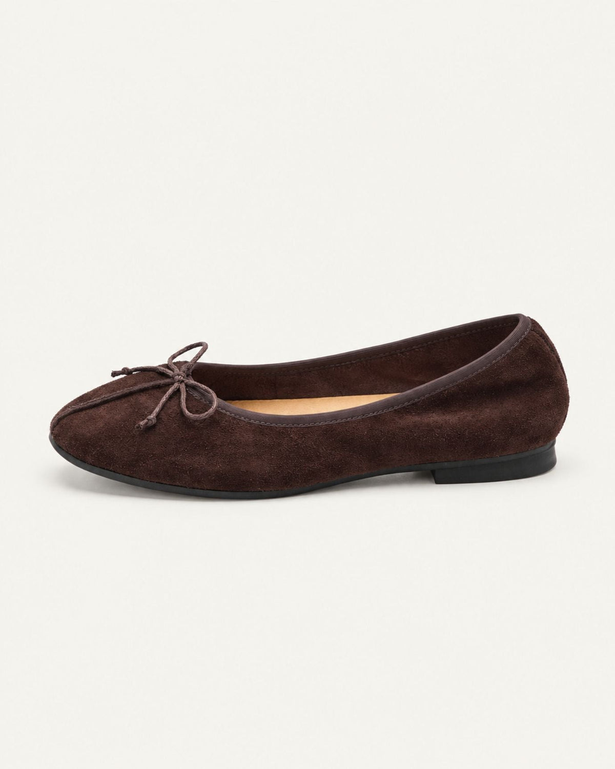Vintage-Style Round Toe Slip-On Reversed Suede Shoes – view 10