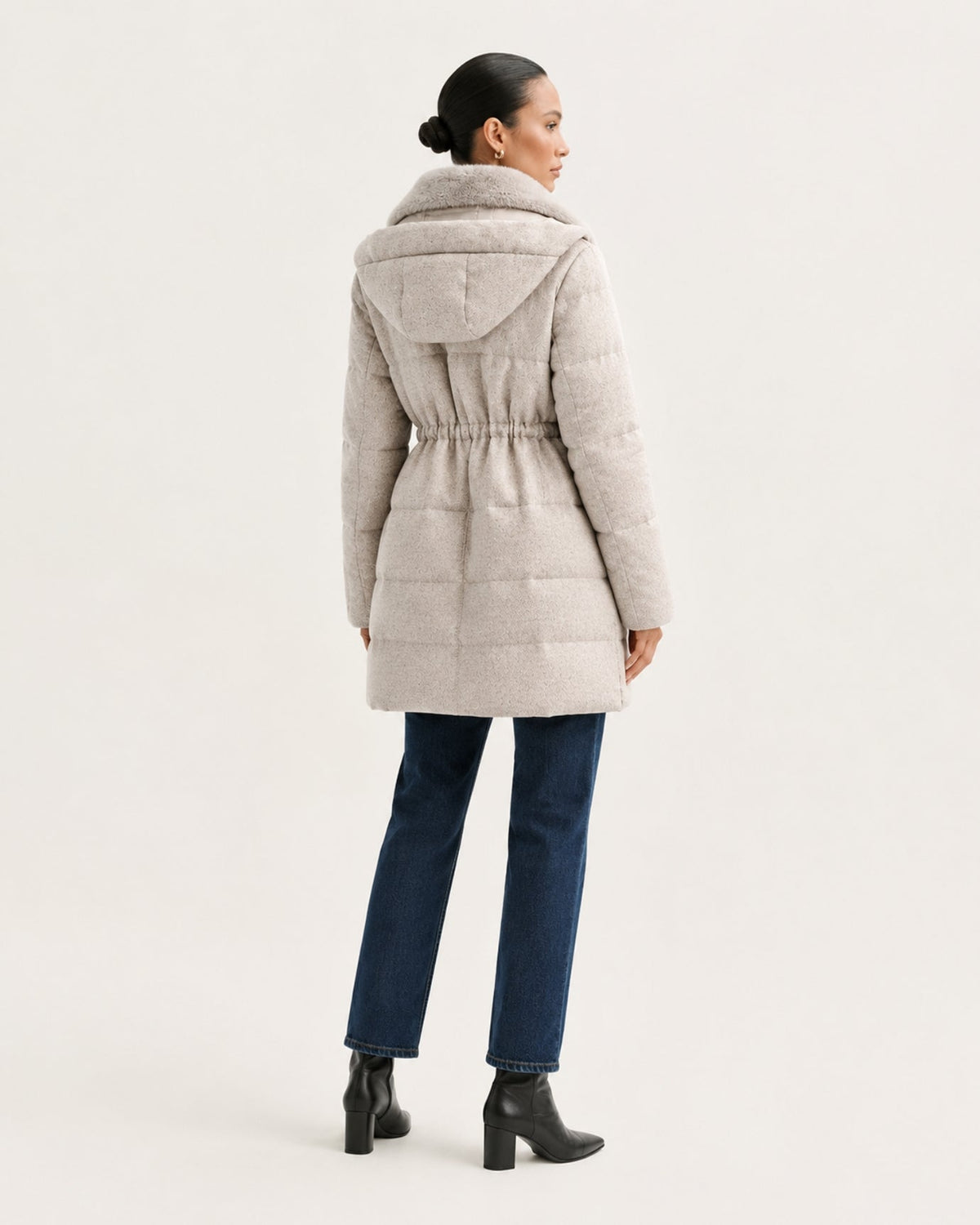 Hooded Cashmere Down Jacket – view 4