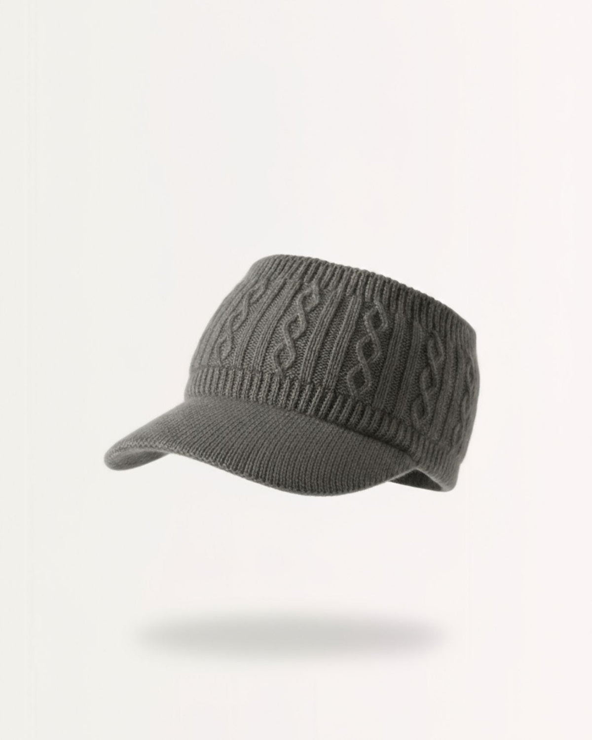 Breathable Double Layer Knit Pure Cashmere Cap – view 2