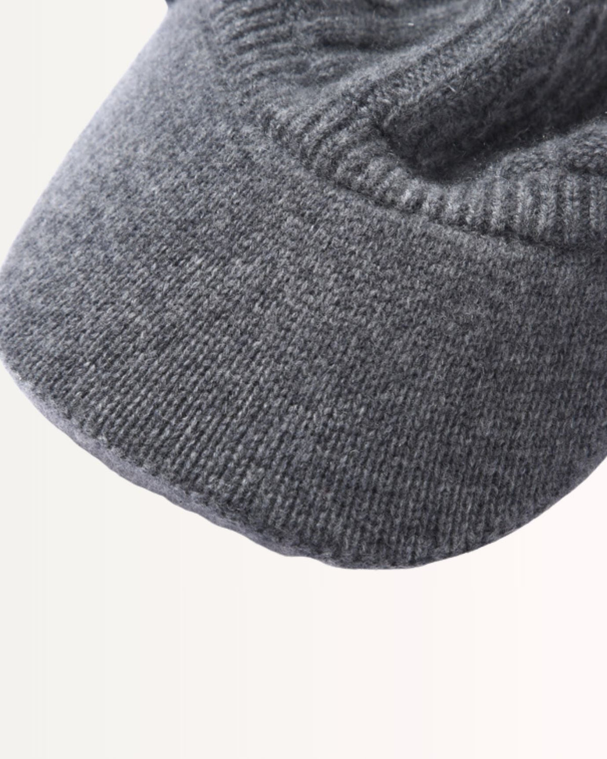 Breathable Double Layer Knit Pure Cashmere Cap – view 2