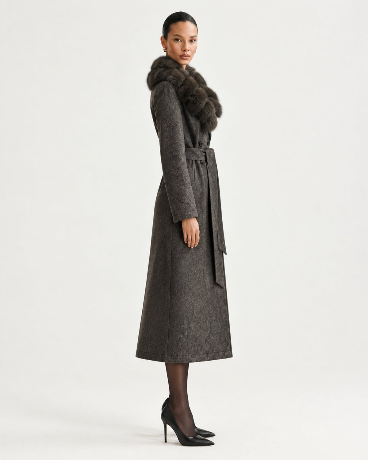 Relaxed Heavyweight Extra-Long Down Coat – view 11