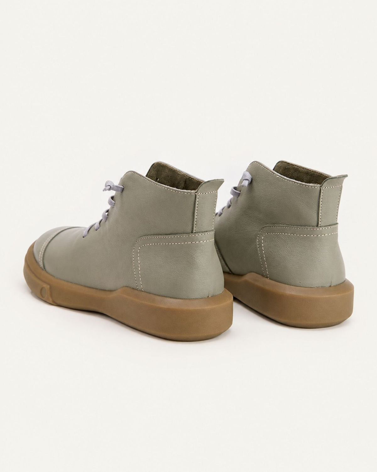 Kira Vintage Cowhide Ankle Boots with Leather Sole – view 11