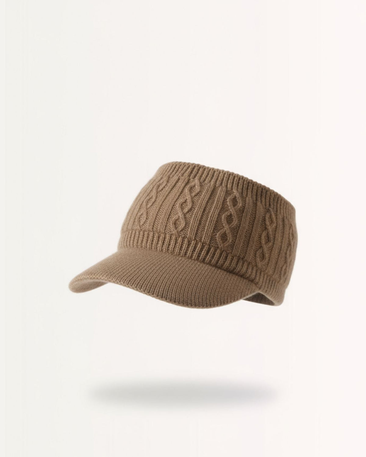 Breathable Double Layer Knit Pure Cashmere Cap – view 3