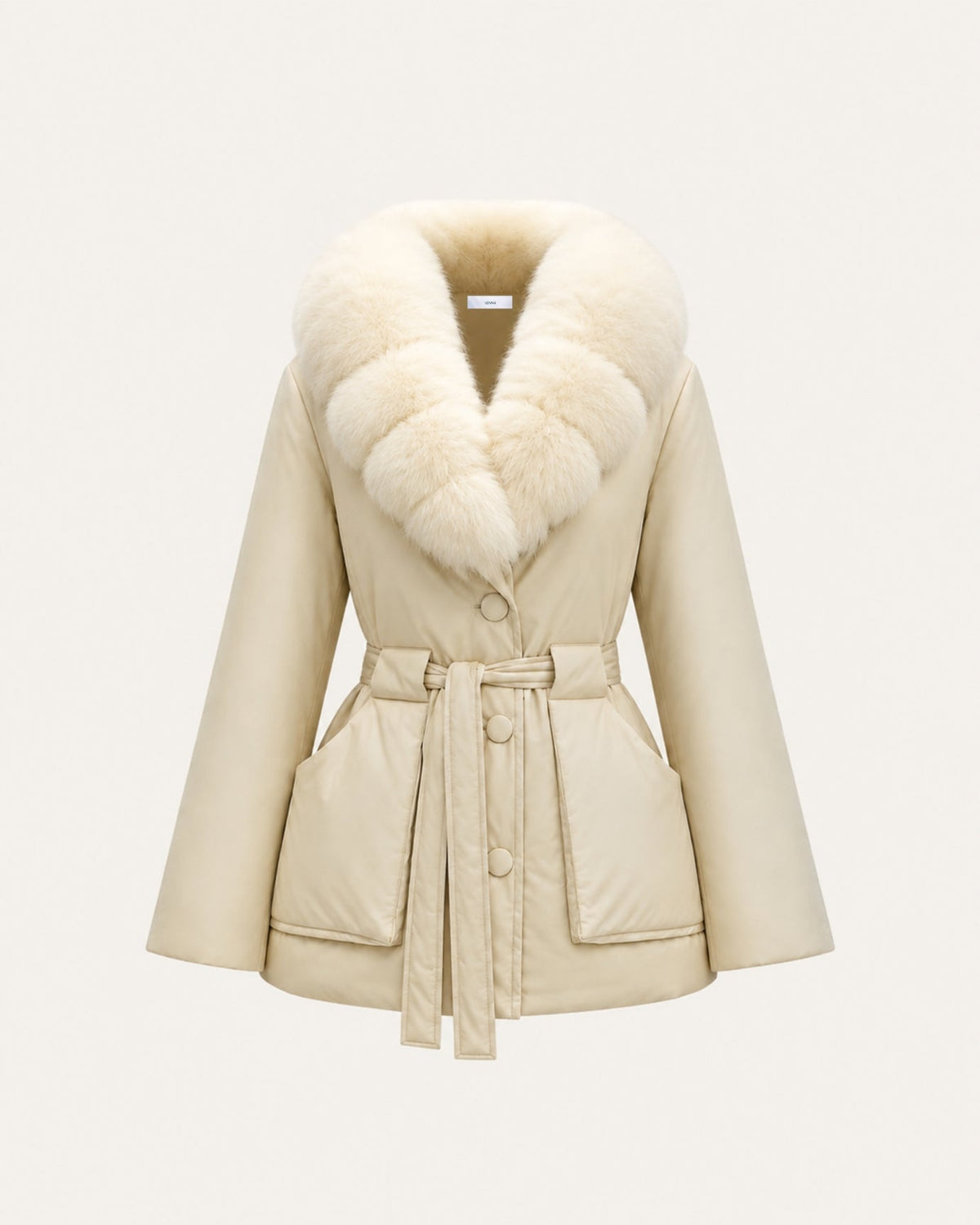 Loose Fit Belted Down Jacket – view 17