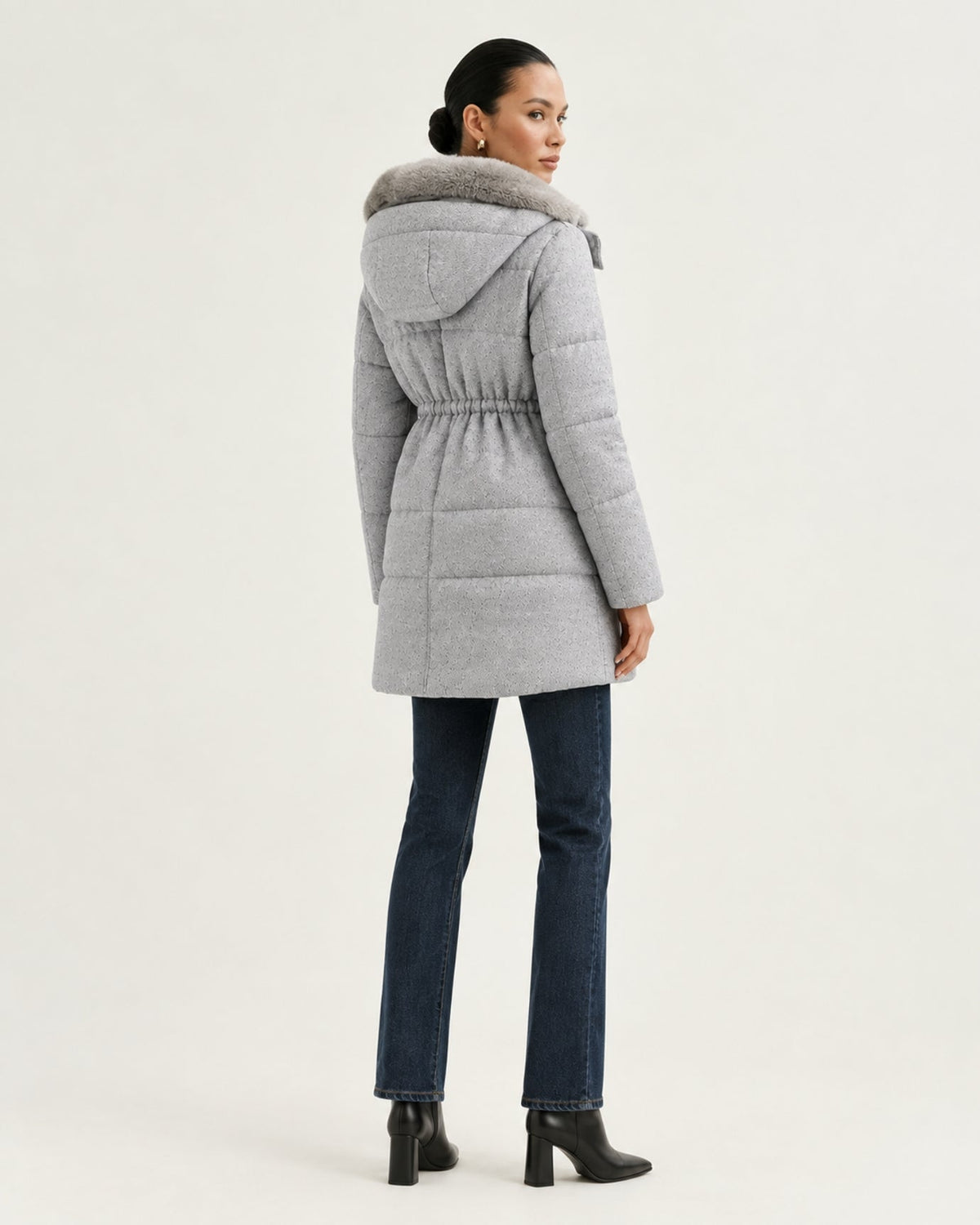 Hooded Cashmere Down Jacket – view 8