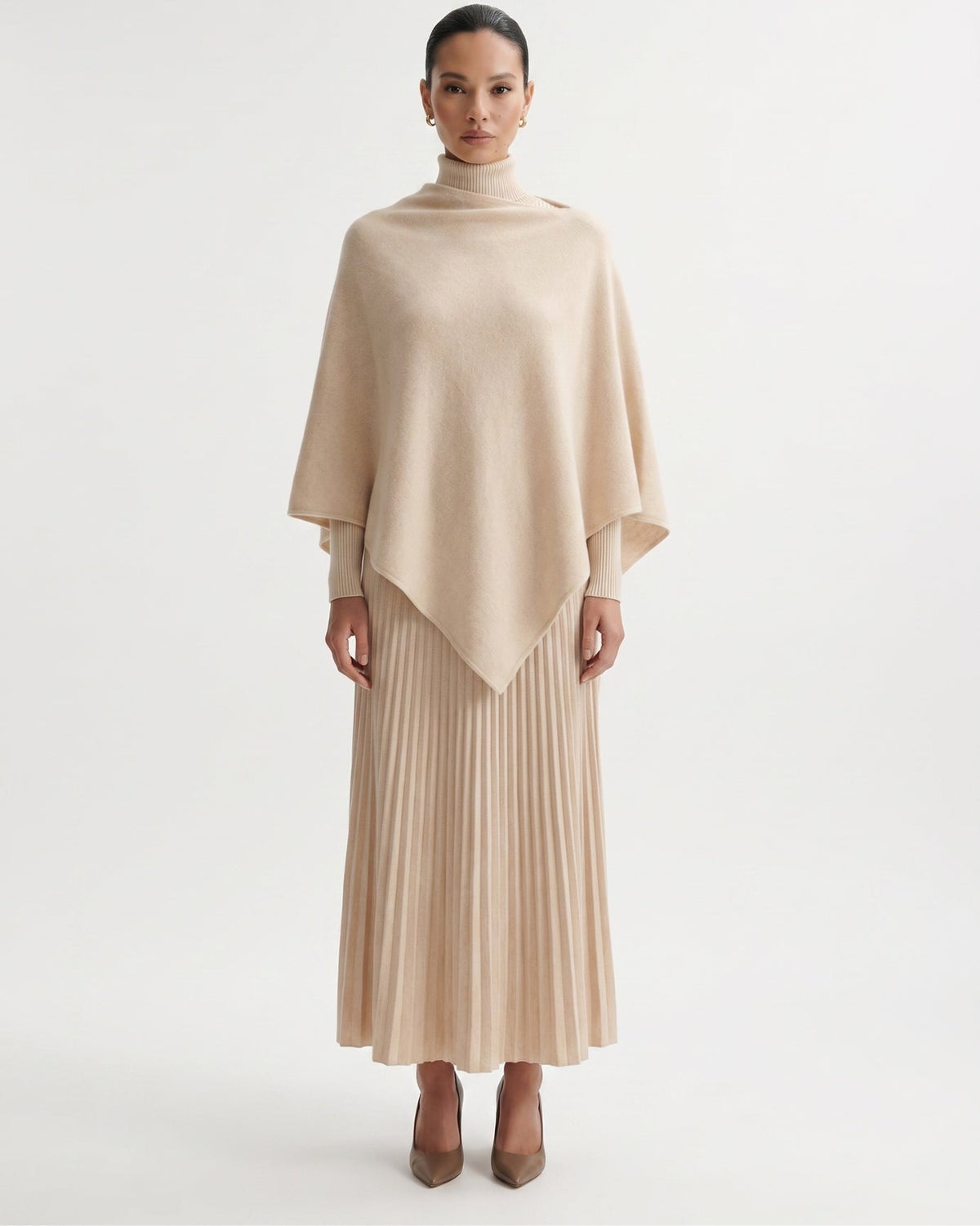 Dina Pure Cashmere Lightweight Knit Wrap Shawl – view 8