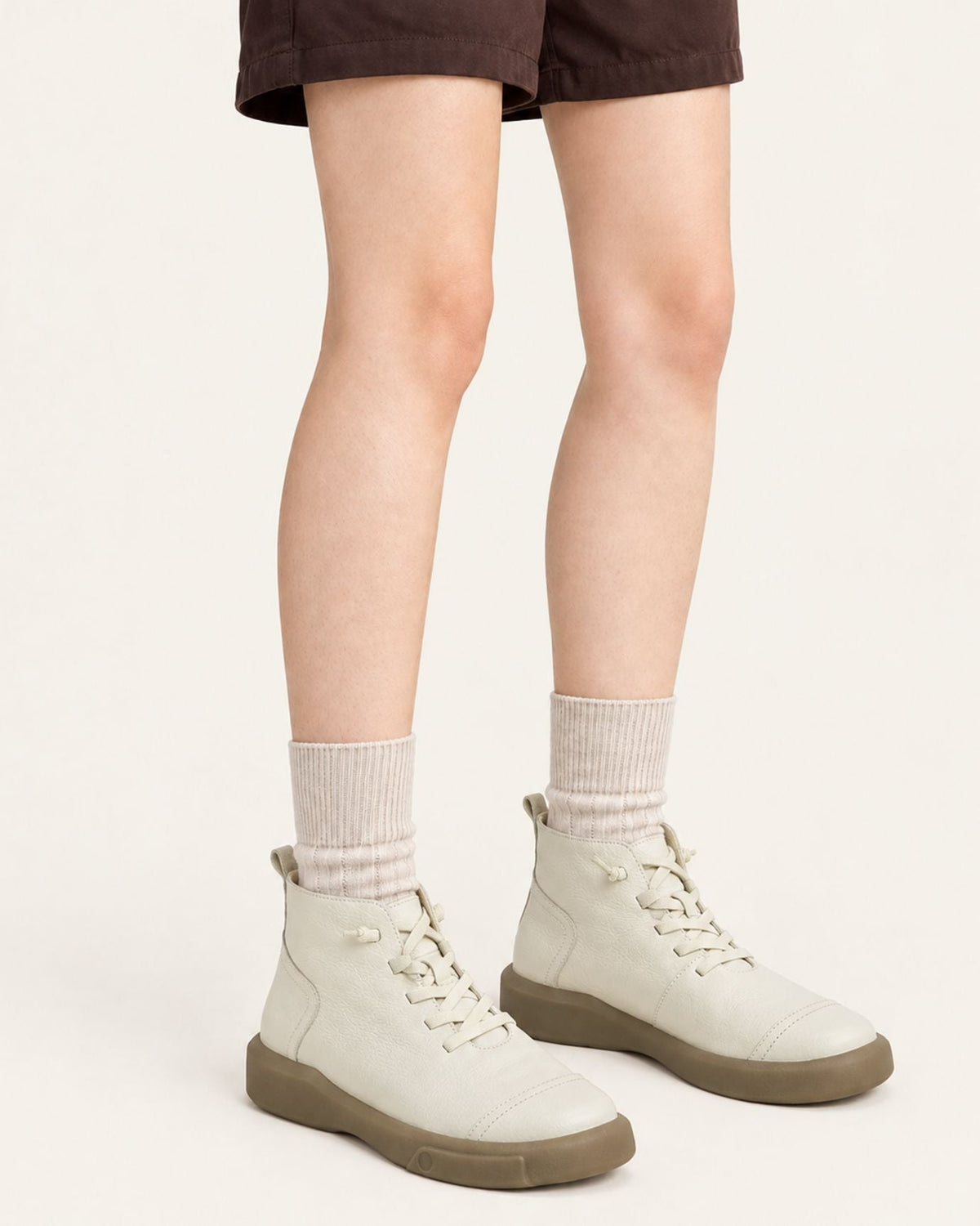 Kira Vintage Cowhide Ankle Boots with Leather Sole – view 2