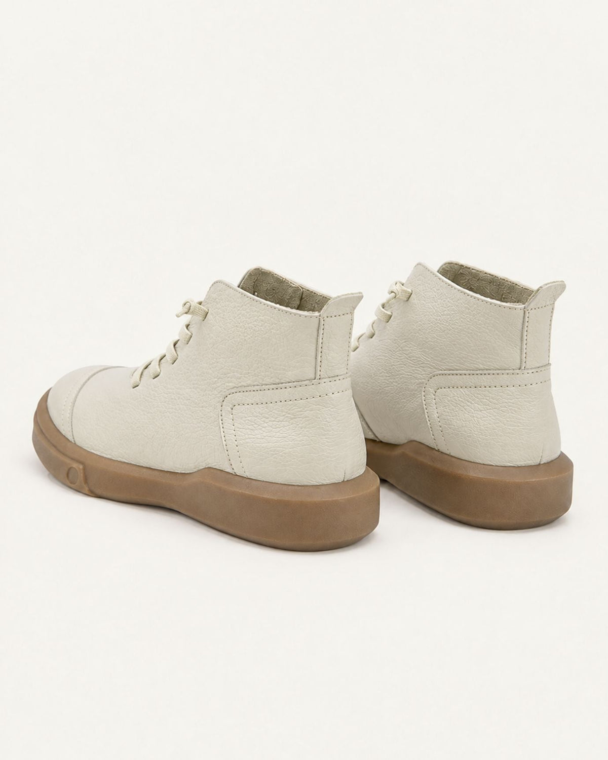 Kira Vintage Cowhide Ankle Boots with Leather Sole – view 3