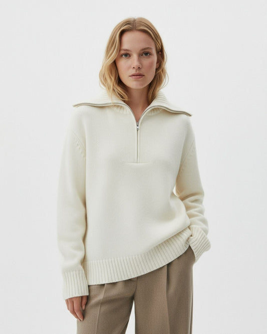 Rinna Classic Thick Weave Pure Wool Knit Jumper – view 2
