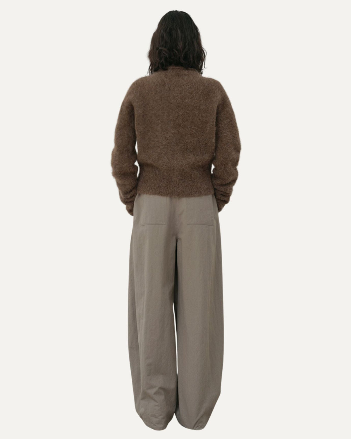 Soft Alpaca Sweater Cardigan with Reinforced Seams – view 4