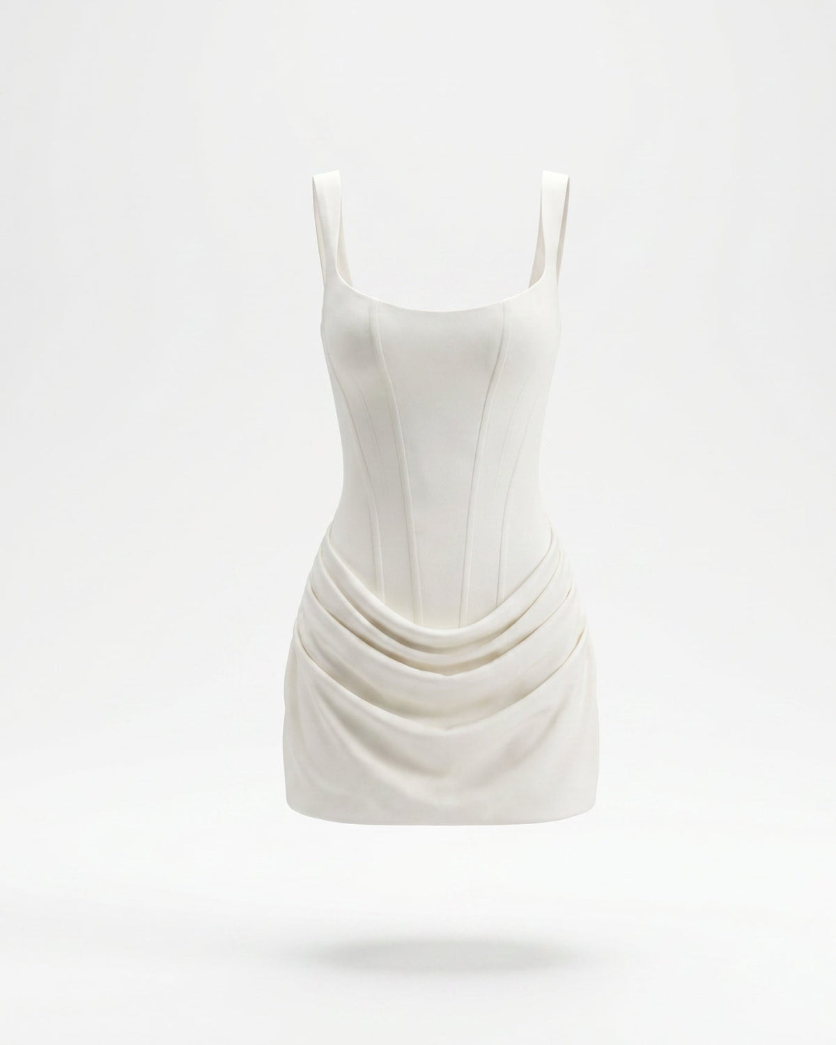 Dama Stretch Mini Dress with Delicate Adjustable Straps