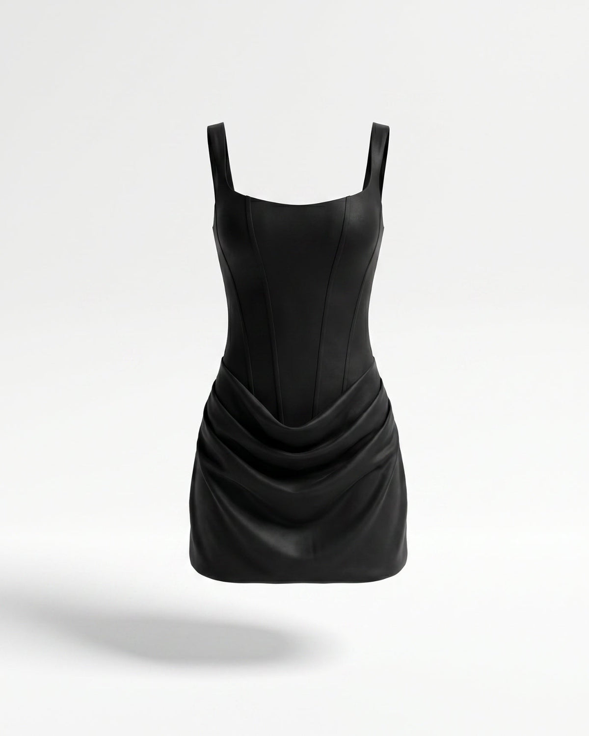 Dama Stretch Mini Dress with Delicate Adjustable Straps