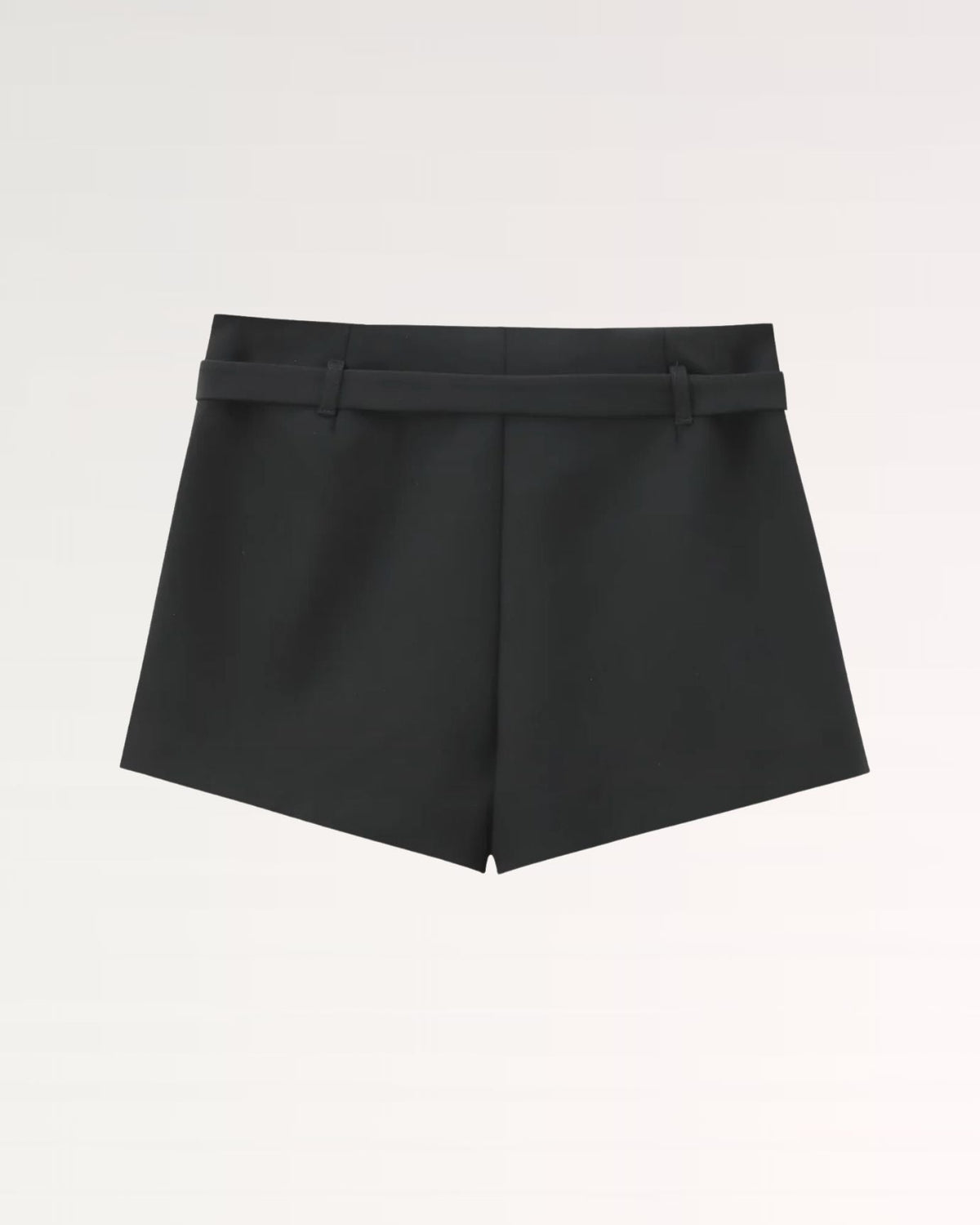 Classy High Waisted Skort with Front Skirt Overlay – view 3