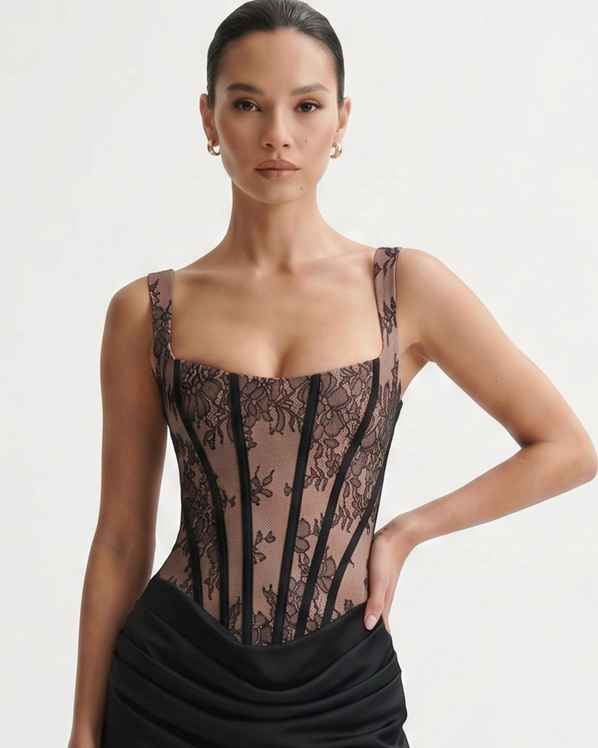 Dama Stretch Mini Dress with Delicate Adjustable Straps – view 12